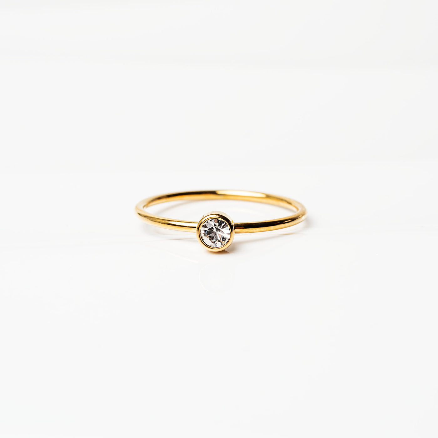 Waterproof Collette Solitaire Stacking Ring