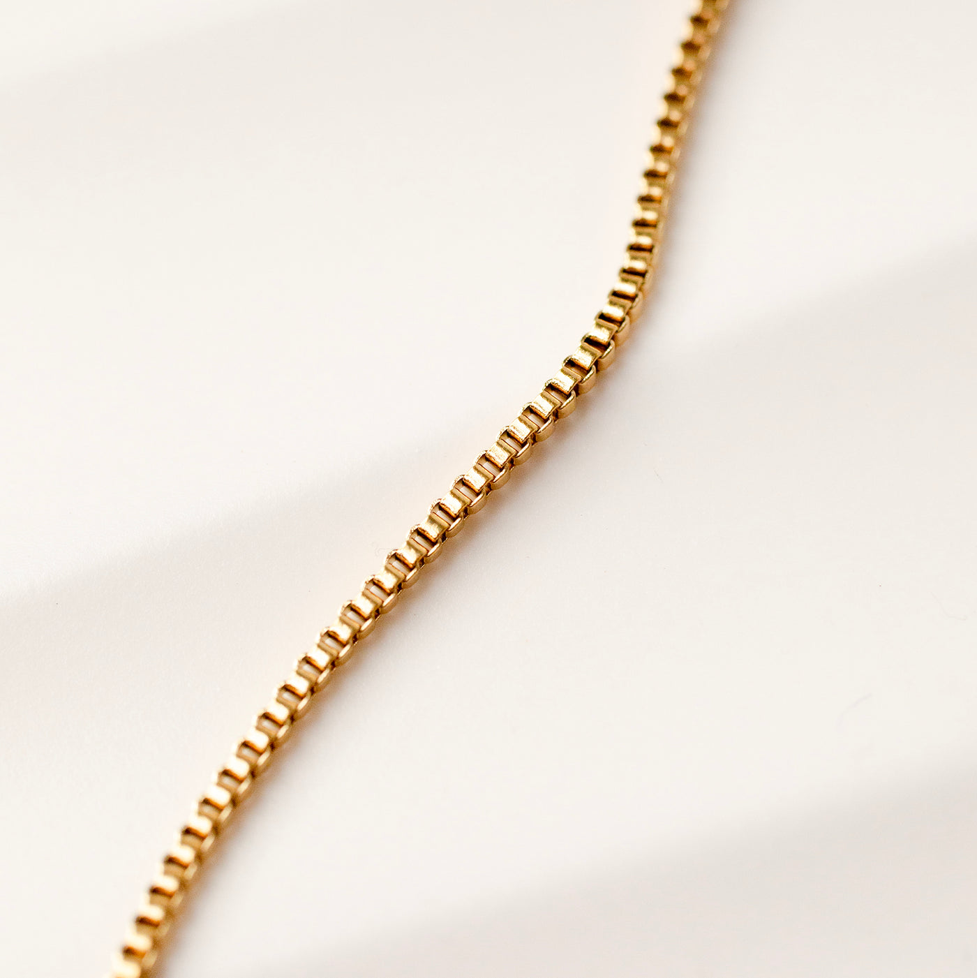 Emma Waterproof Beveled Box Chain Necklace
