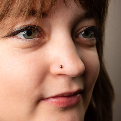 Smooth Sphere Flat Back Nose Stud