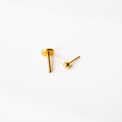 Smooth Sphere Flat Back Nose Stud