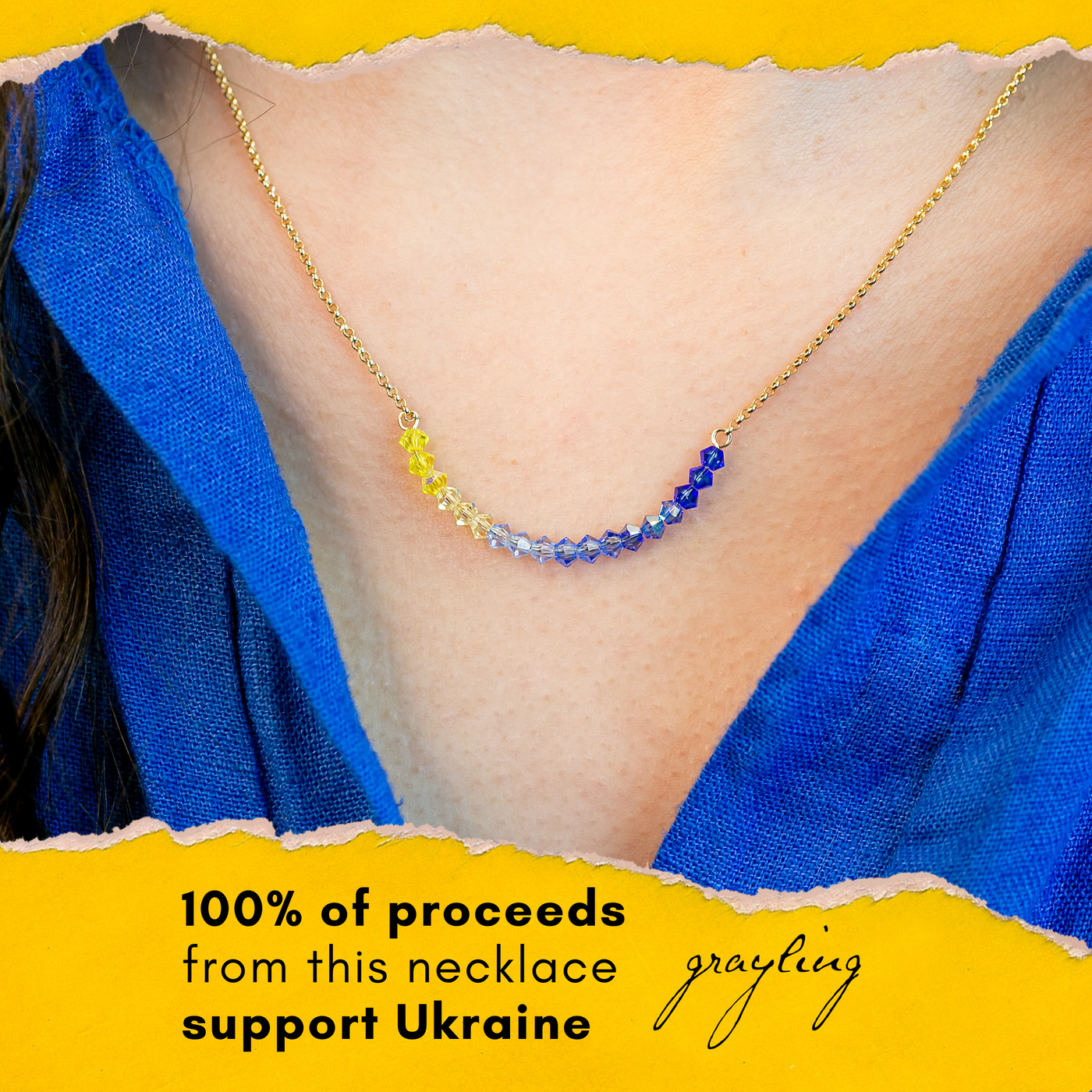 Nadiya Necklace - Benefits Ukraine