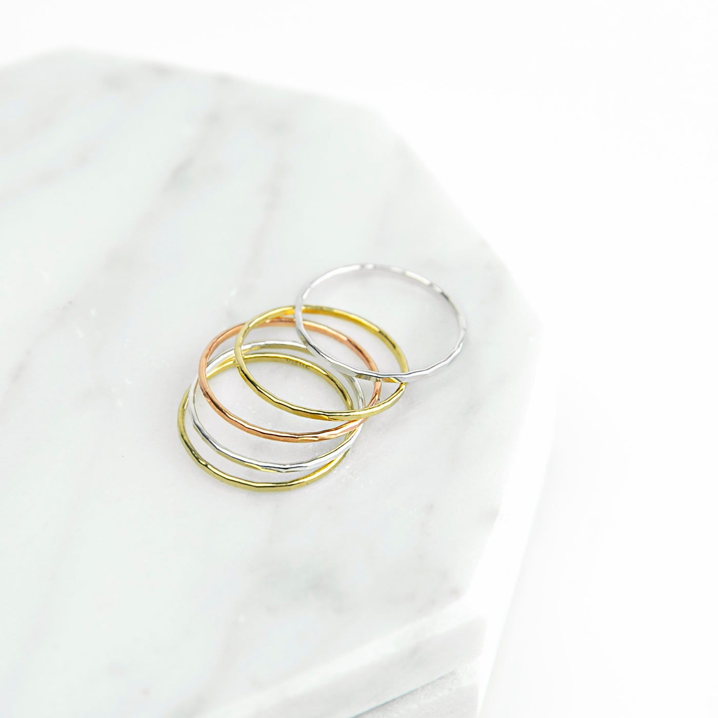 Faceted Stacking Ring