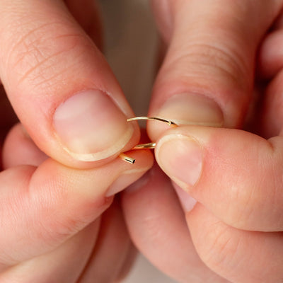 How to Open Huggie Earrings