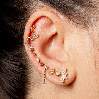 How to Style Flat Back Stud Earrings