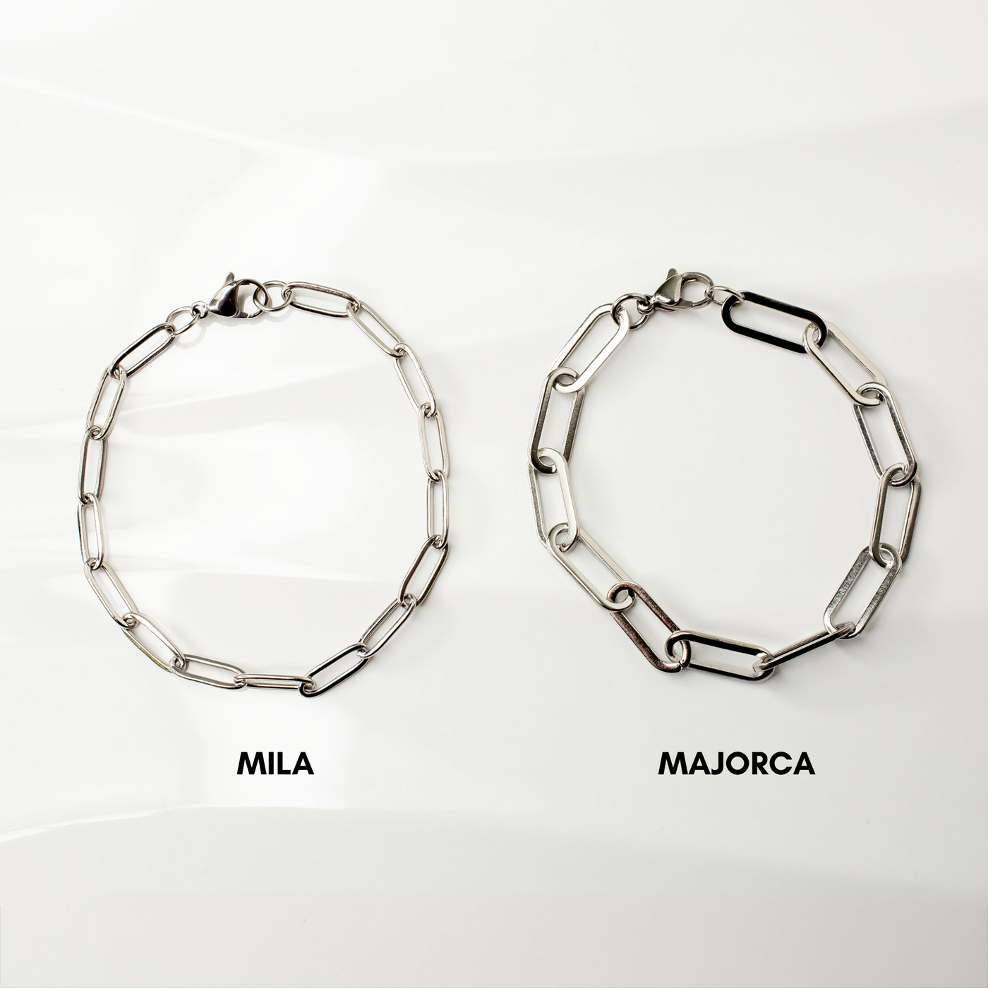 Waterproof Mila Paperclip Chain Bracelet