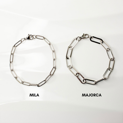 Waterproof Mila Paperclip Chain Bracelet