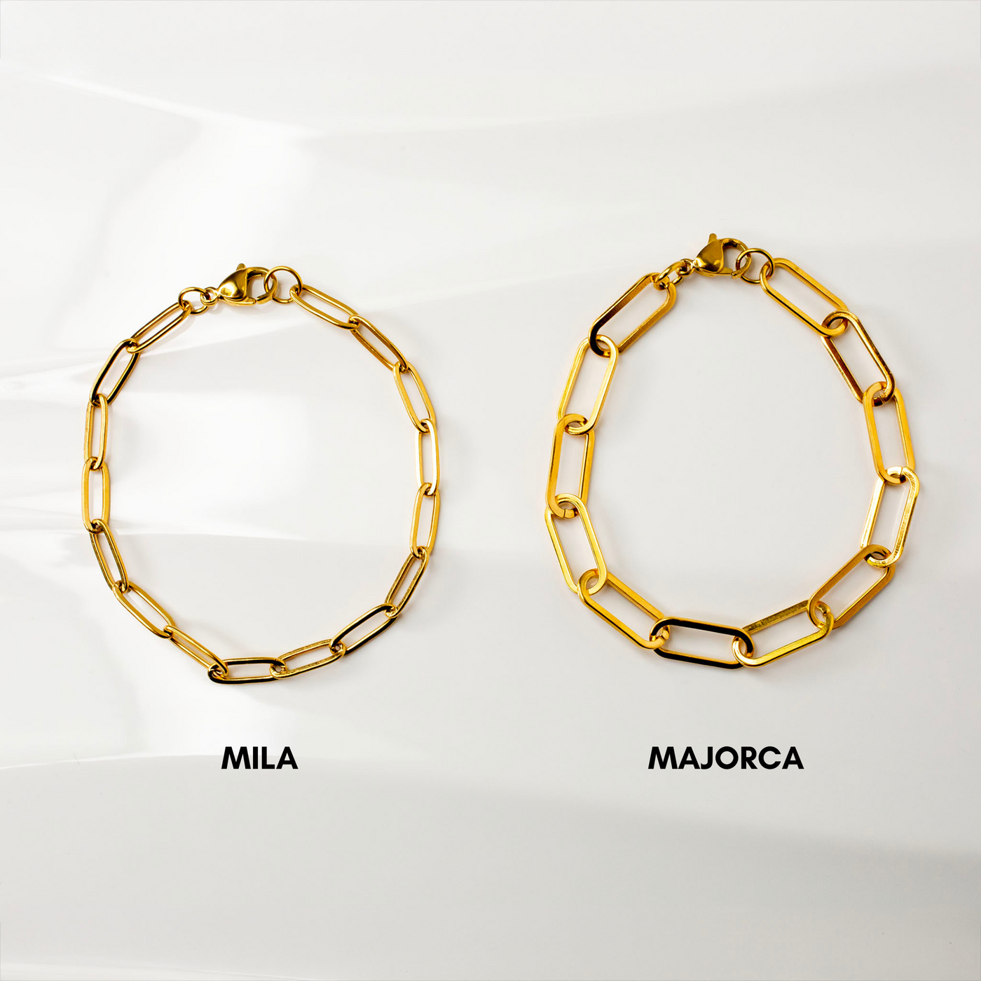 Waterproof Mila Paperclip Chain Bracelet