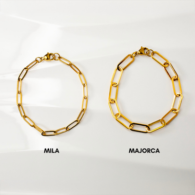 Waterproof Mila Paperclip Chain Bracelet