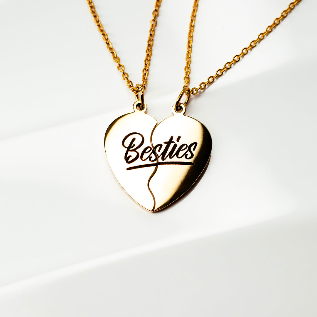 Mr Price Friendship Necklaces Waterproof Besties Split Heart BFF