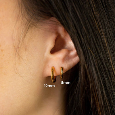 Essential Locking Sleeper Huggie Earrings Set