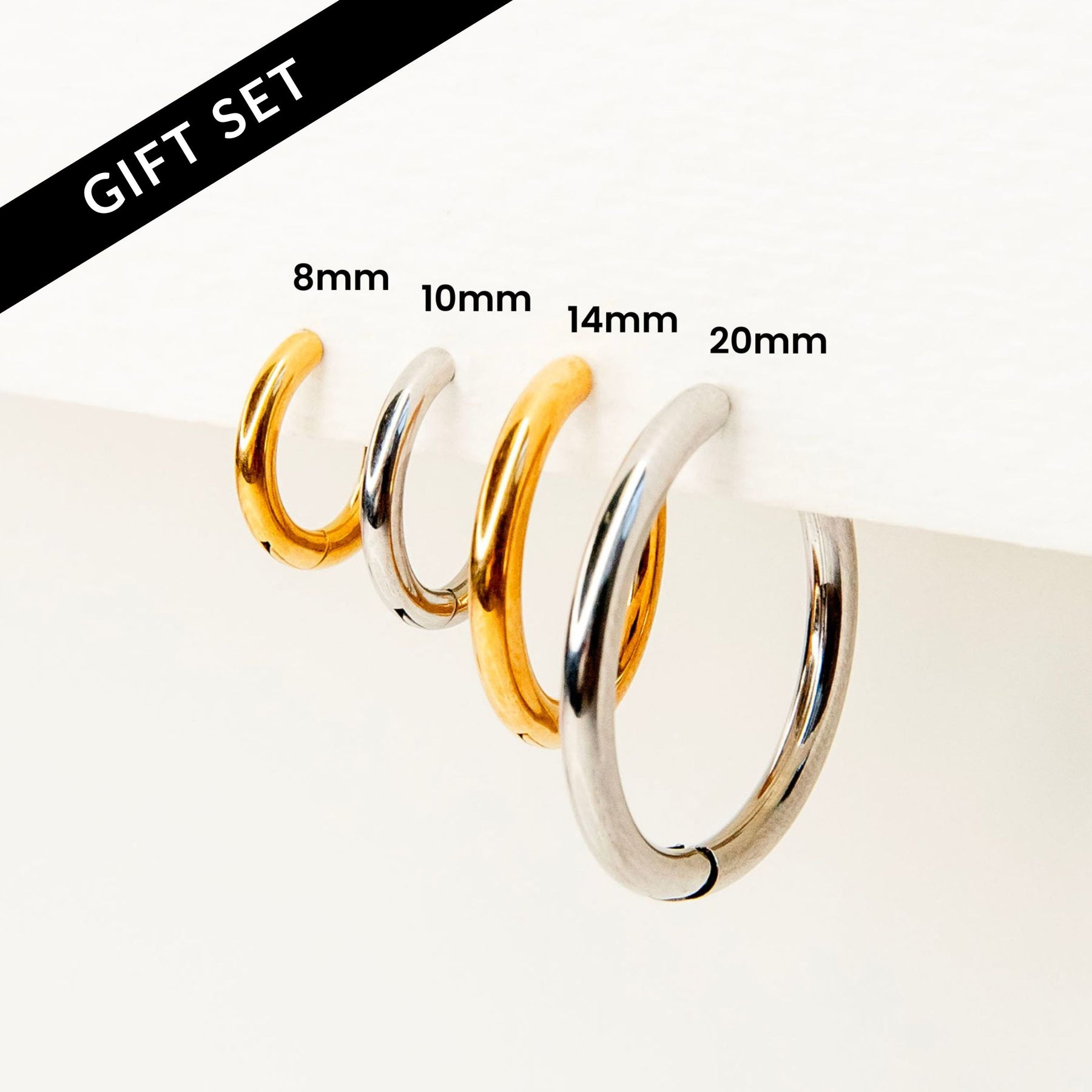 Genuine 925 Sterling Silver Huggie Hoop Earrings – 13mm – Sleeper Style – Gossip Girl