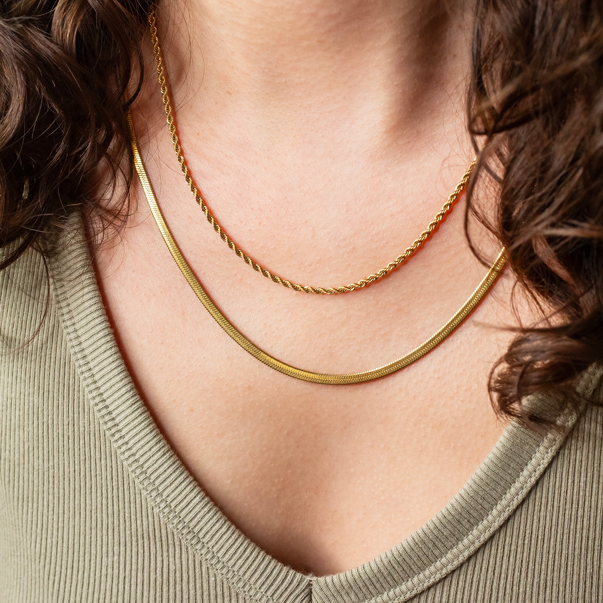 DSJ's Signature Meaningful Gold GIGI Necklace | Initial Necklace