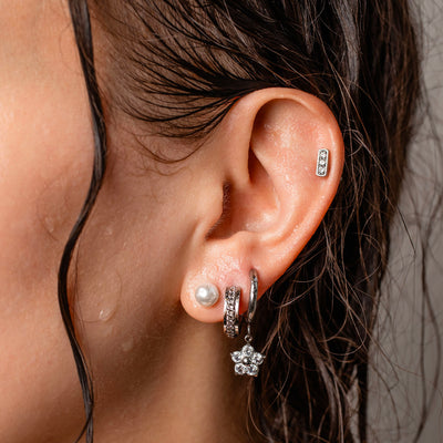 Priya Minimal Pearl Stud Earrings - Standard Back - Pair