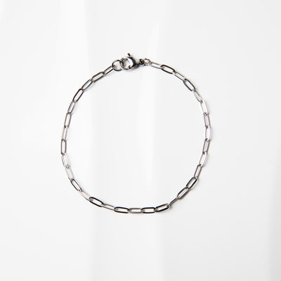 Waterproof Marina Tiny Paperclip Chain Bracelet