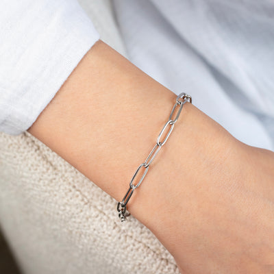 Waterproof Mila Paperclip Chain Bracelet