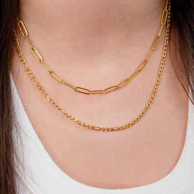 Waterproof Mila Paperclip Chain Necklace