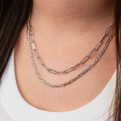 Waterproof Mila Paperclip Chain Necklace