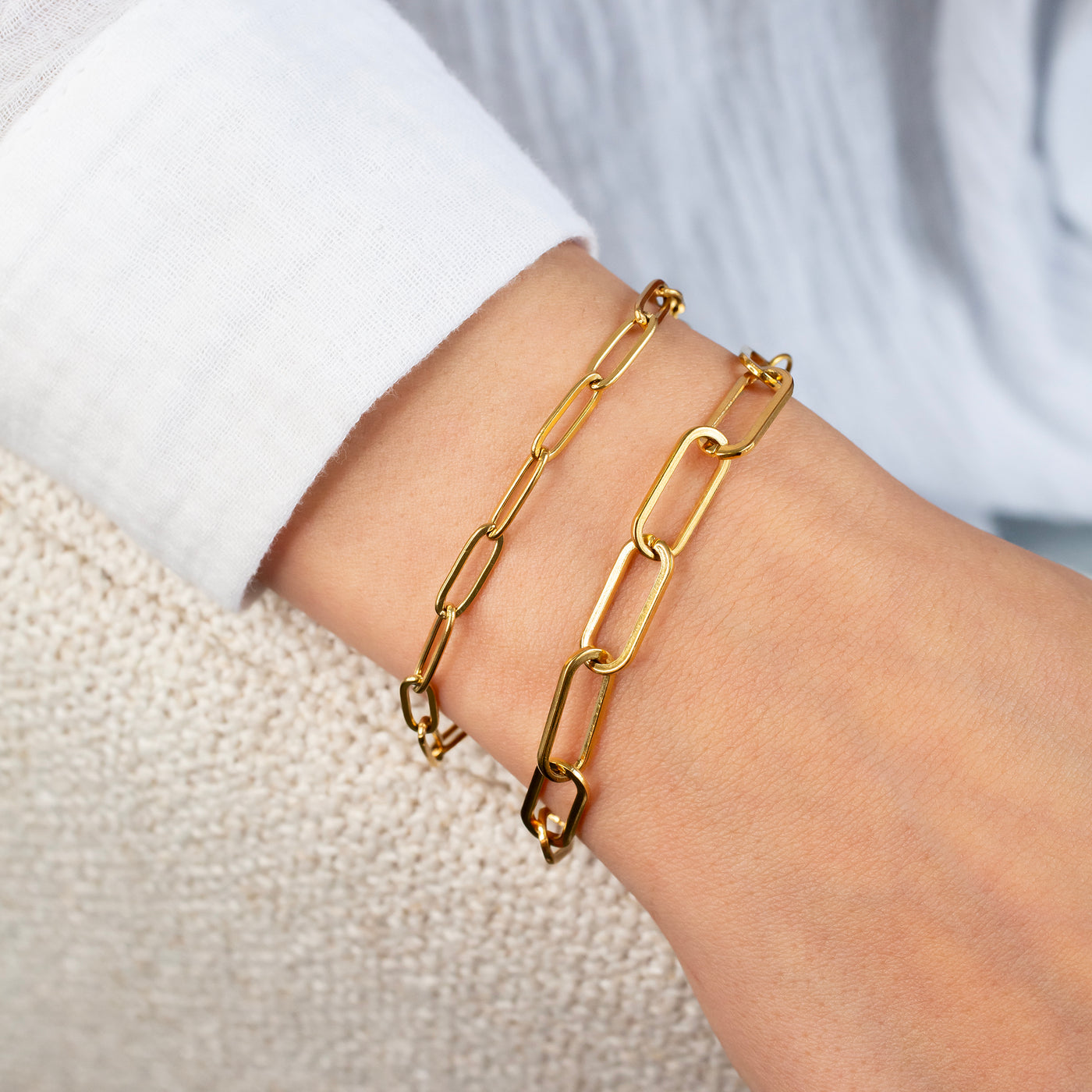 Waterproof Mila Paperclip Chain Bracelet