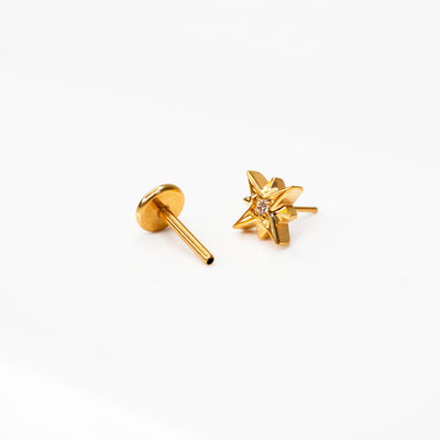 The Starlight Flat Back Sleeper Earrings Studs Set