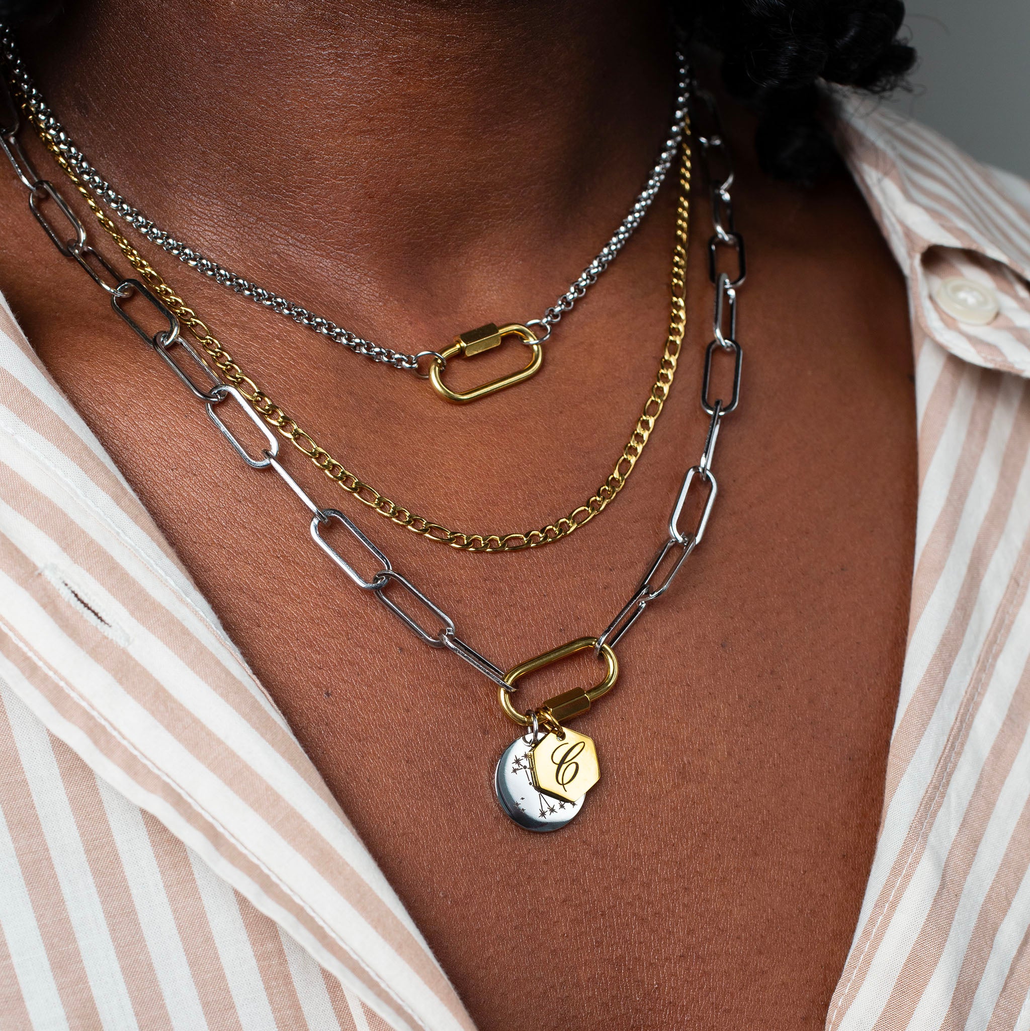 Emerson Waterproof Locking Carabiner Chain Necklace – Grayling