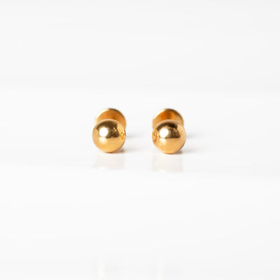 Sammi Domed Disc Titanium Flat Back Sleeper Earrings