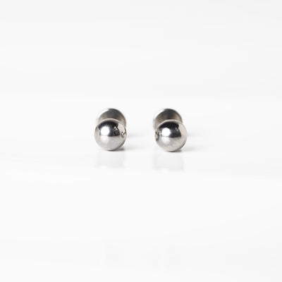 Sammi Domed Disc Titanium Flat Back Sleeper Earrings