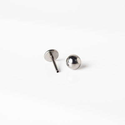 Sammi Domed Disc Titanium Flat Back Sleeper Earrings