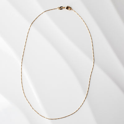 Sofia Diamond Cut Fluid Chain Necklace