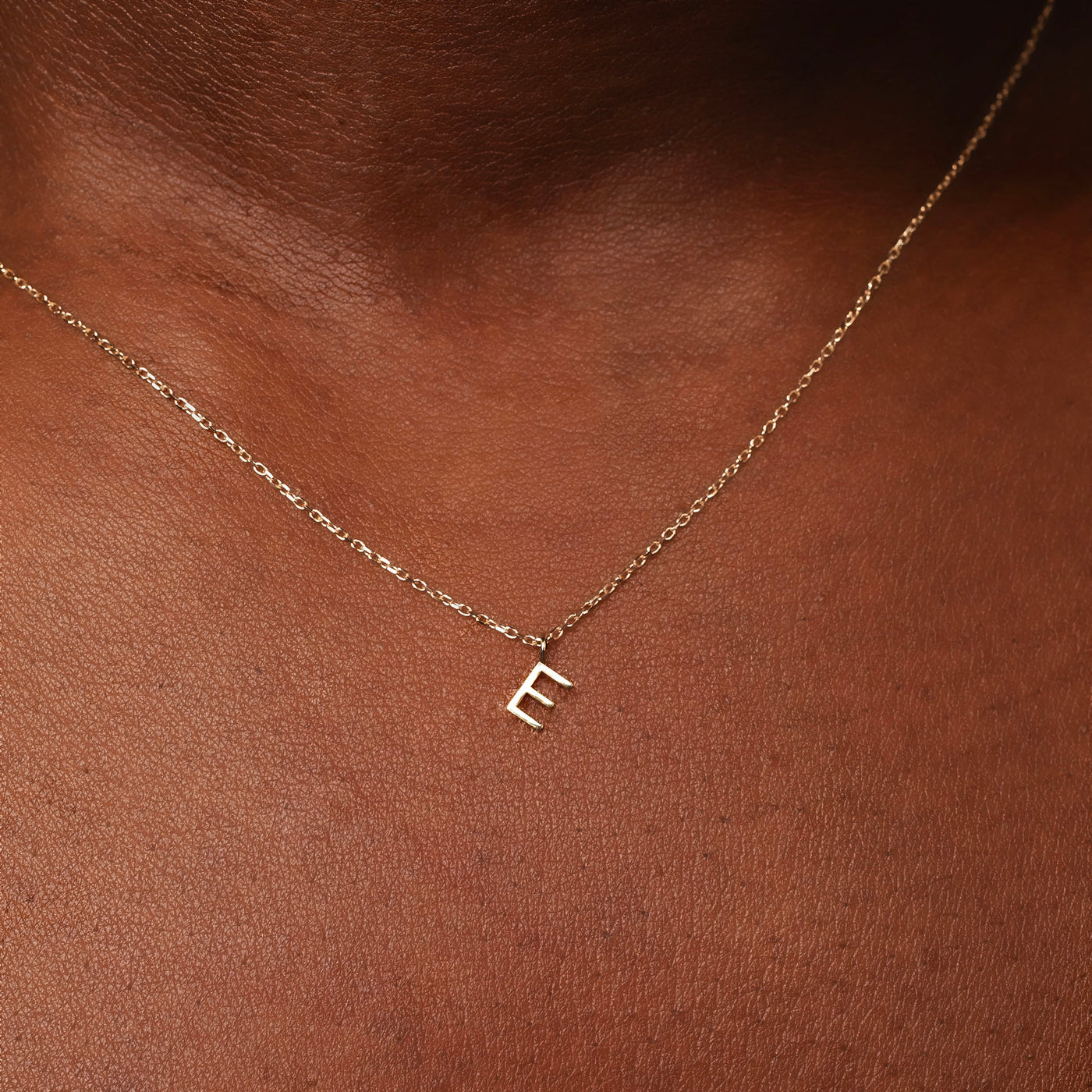 Love Letter Initial Necklace - 14K Solid Gold