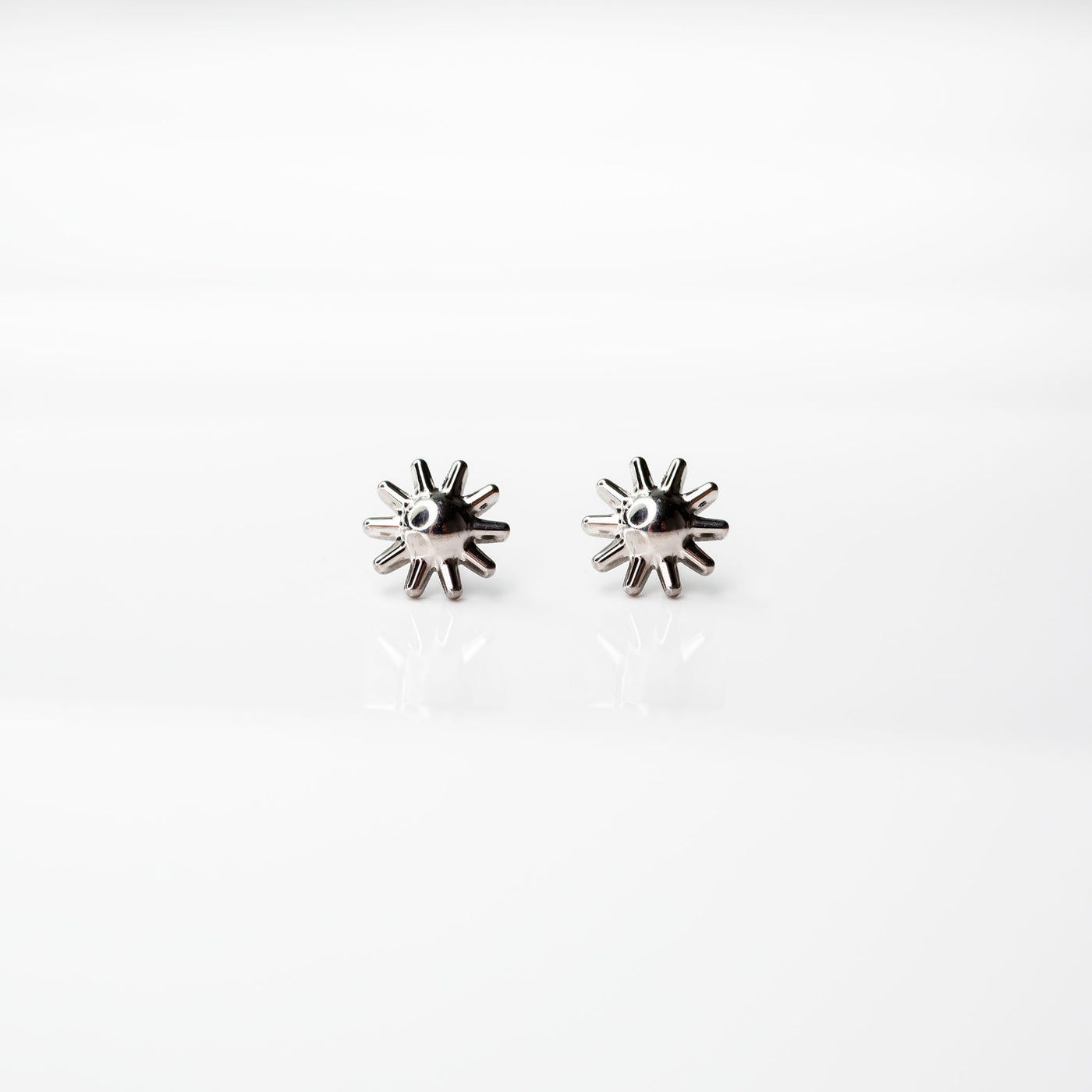 Sunburst Flat Back Sleeper Earrings