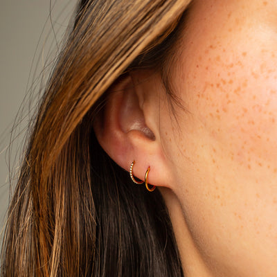 The Streamlined Clicker Hoop Earring Set