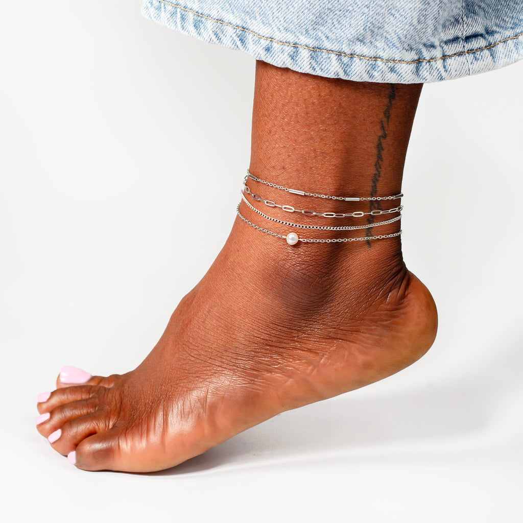 Marina Waterproof Paperclip Chain Anklet – Grayling