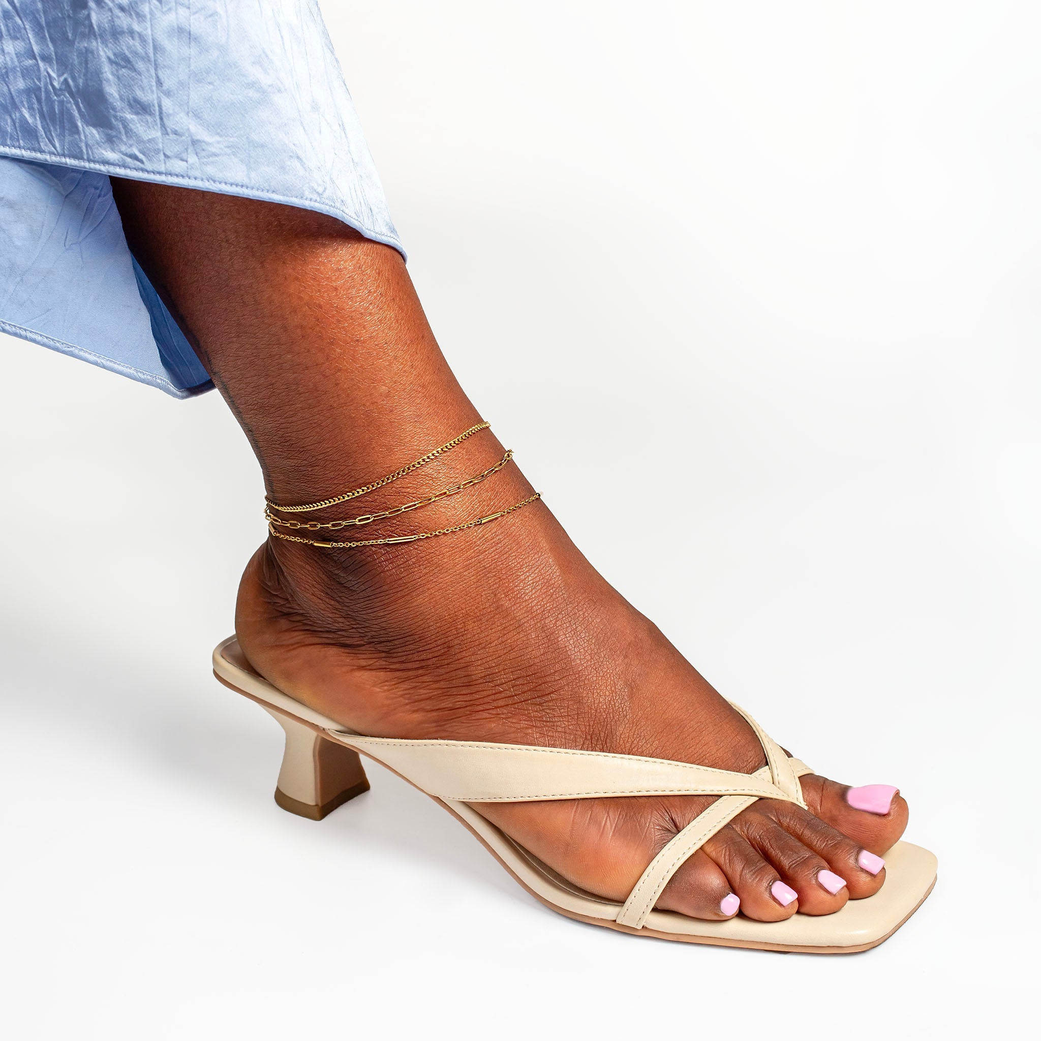 Marina Waterproof Paperclip Chain Anklet – Grayling