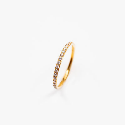 Wisp Crystal Pave Hinged Segment Ring - Titanium Cartilage Hoop for Noses, Ears + More