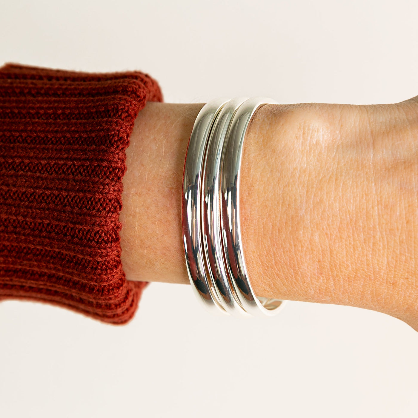 Smooth Domed Cuff Bracelet - Imperfect