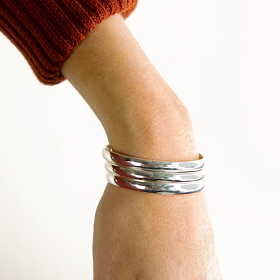 Smooth Domed Cuff Bracelet - Imperfect