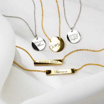 Mother to an Angel Engraved Pendant Necklace – Grayling