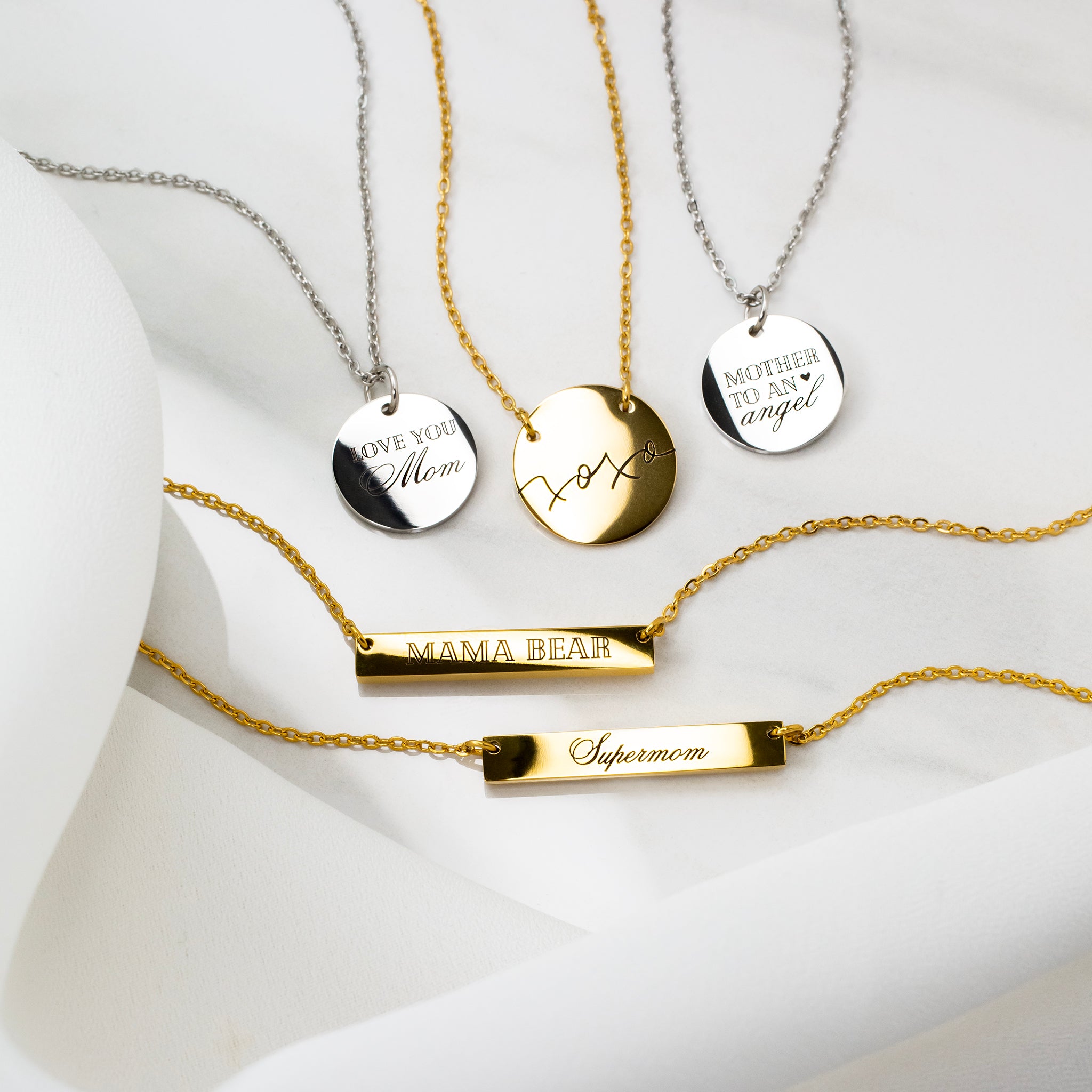 xoxo Engraved Pendant Necklace – Grayling