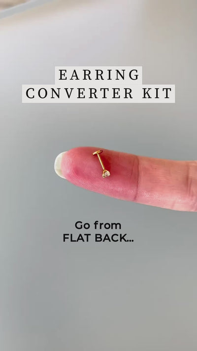 Earring Converter Kit - Flat Back to Standard Back - FREE SHIPPING