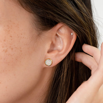 Prism Iridescent Druzy Stud Earrings – Grayling