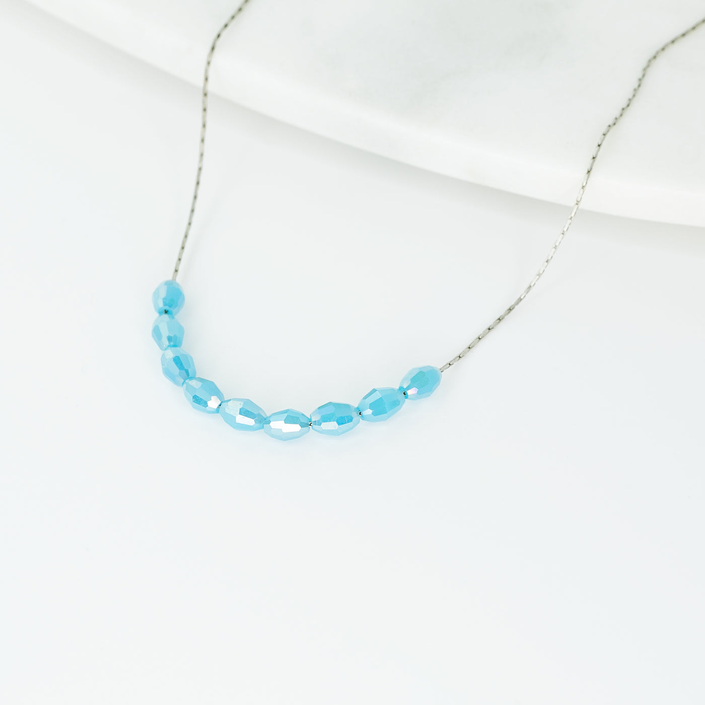 Basaltic Necklace - Arctic Blue/Silver