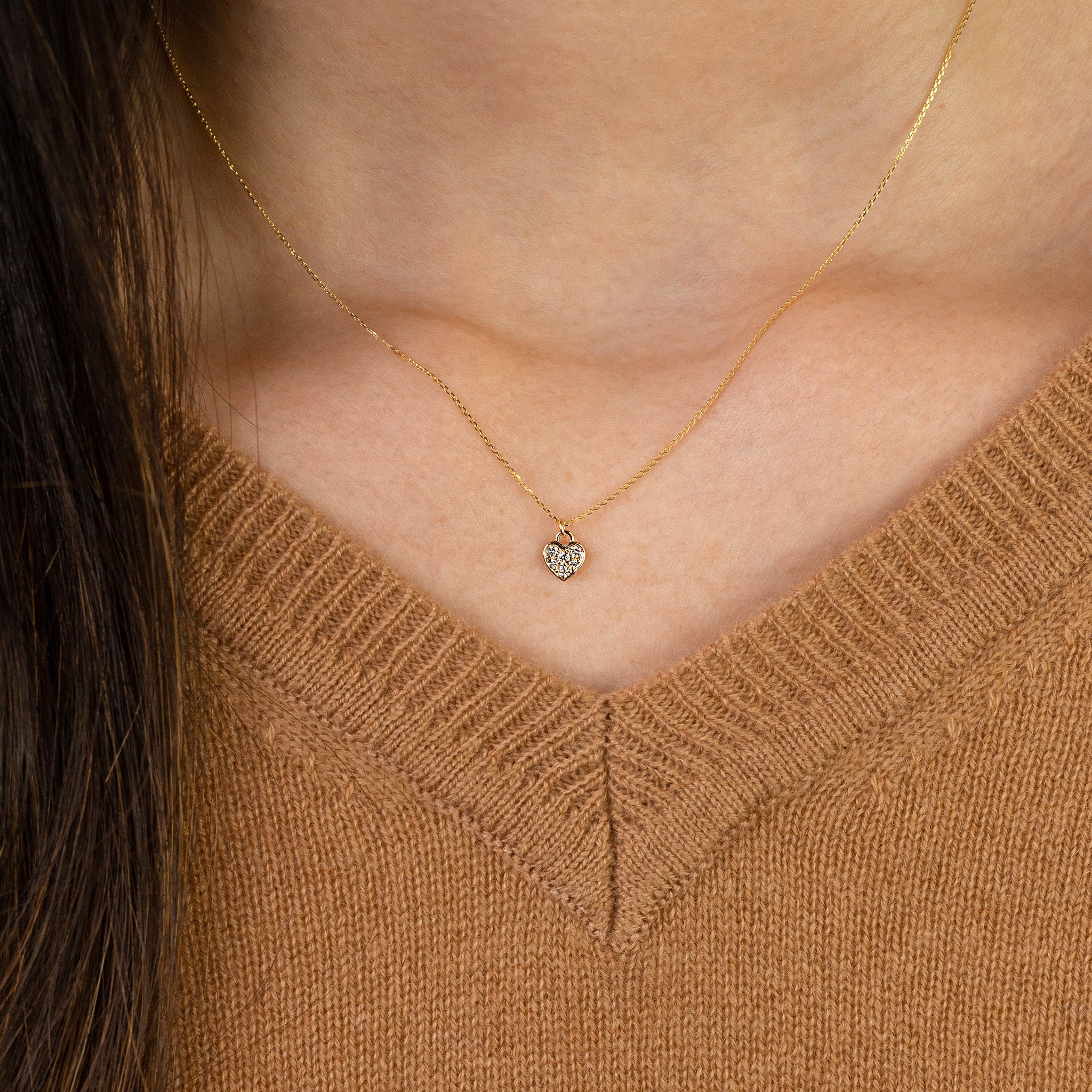 Dainty Diamond Affixed Pendant Necklace 0.50 ct – RW Fine Jewelry
