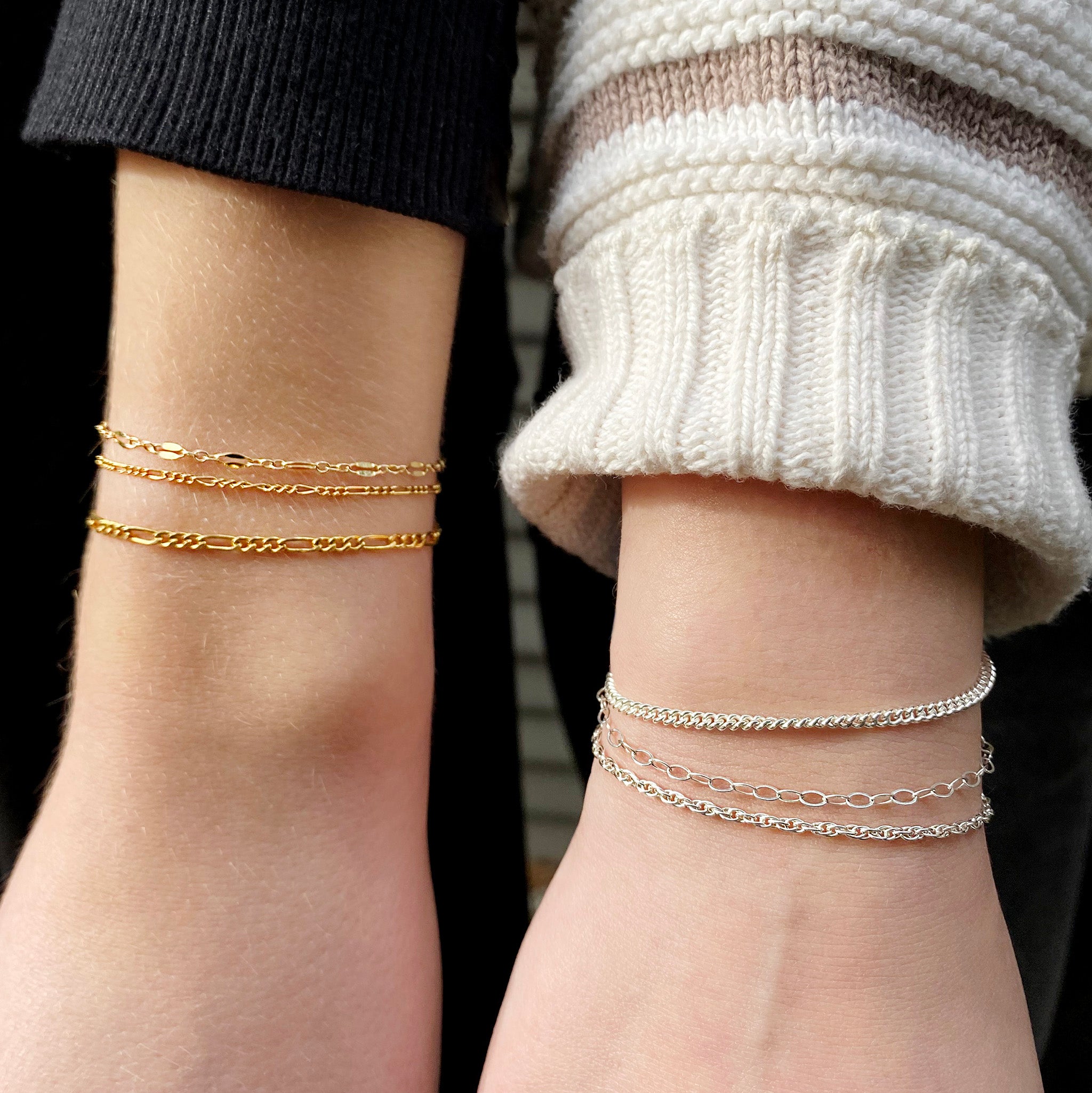 Nothing And Others】Ring point chain Bracelet-