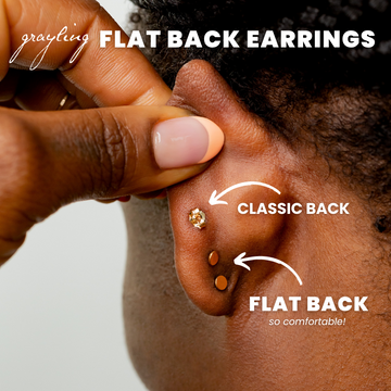 Star Flat Back Sleeper Earrings – Grayling