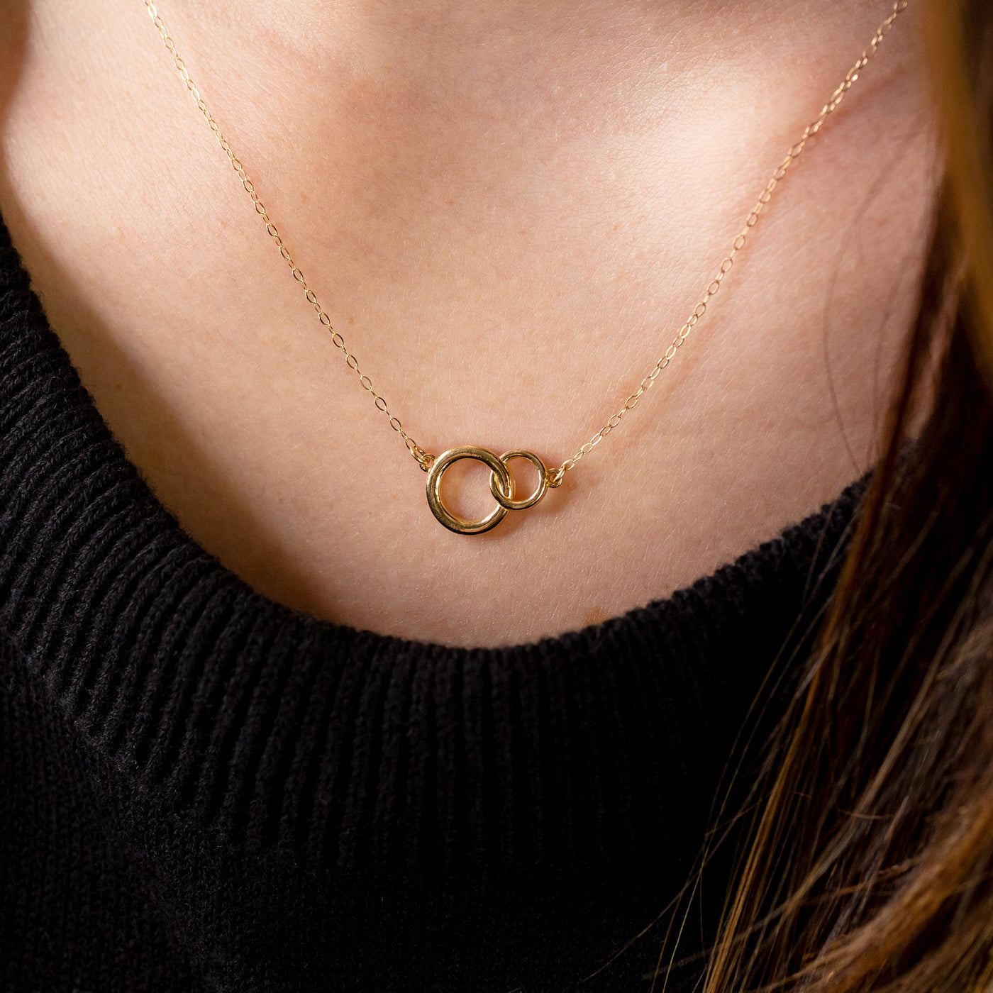 Twig Circle Necklace | Recycled Gold | Kristin Coffin Jewelry