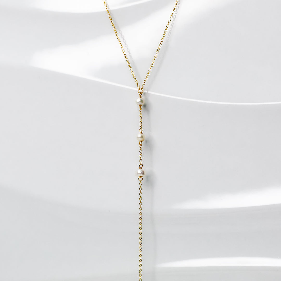Naya Freshwater Pearl Y Necklace Grayling