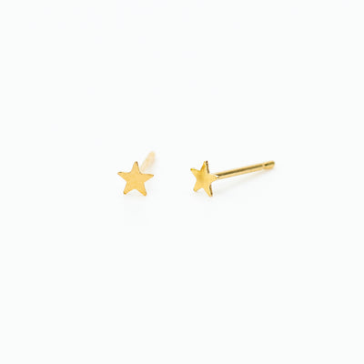 Dainty Star Studs - 14k Gold Fill