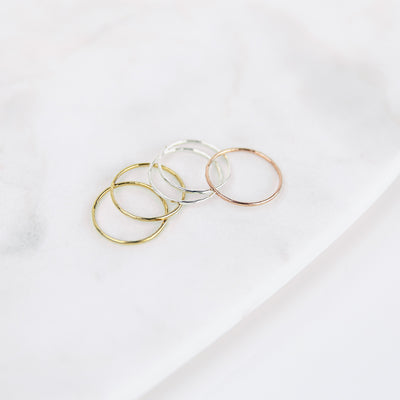 Faceted Stacking Ring