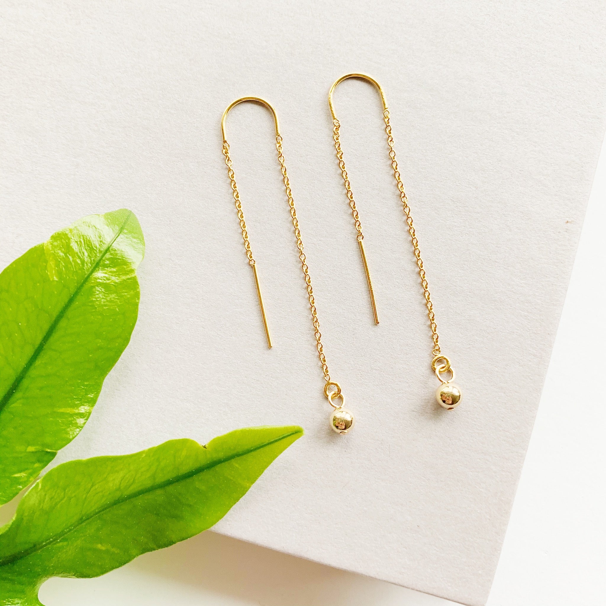 Heart Threader Earrings 14K Yellow Gold | Kay Outlet