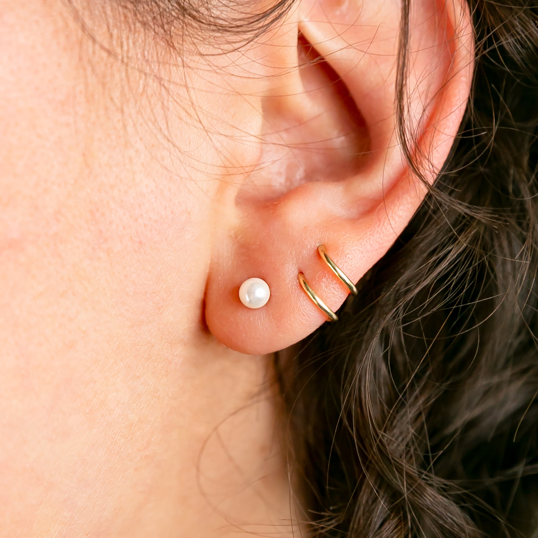 {a\u0026r#} twist earrings(silver)